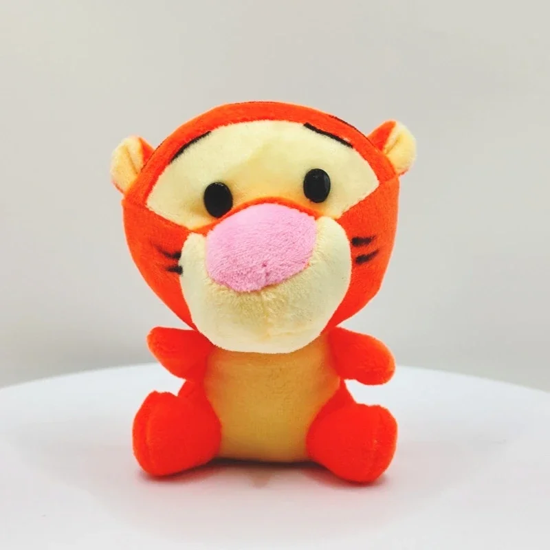 10cm Winnie Stitch Eeyore Piglet Tigger juguete de peluche mochila colgante llaveros de dibujos animados Anime juguete de peluche muñeco de peluche regalos para niños