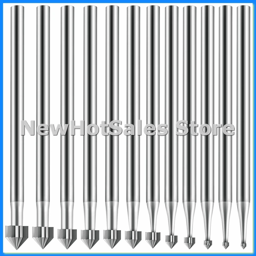 

12 шт. цилиндр в форме конуса, наборы заусенцев для резьбы, наборы заусенцев для ювелирных изделий, хвостовик, боры для изготовления ювелирных изделий, установки камней для границ 008-040-AT48