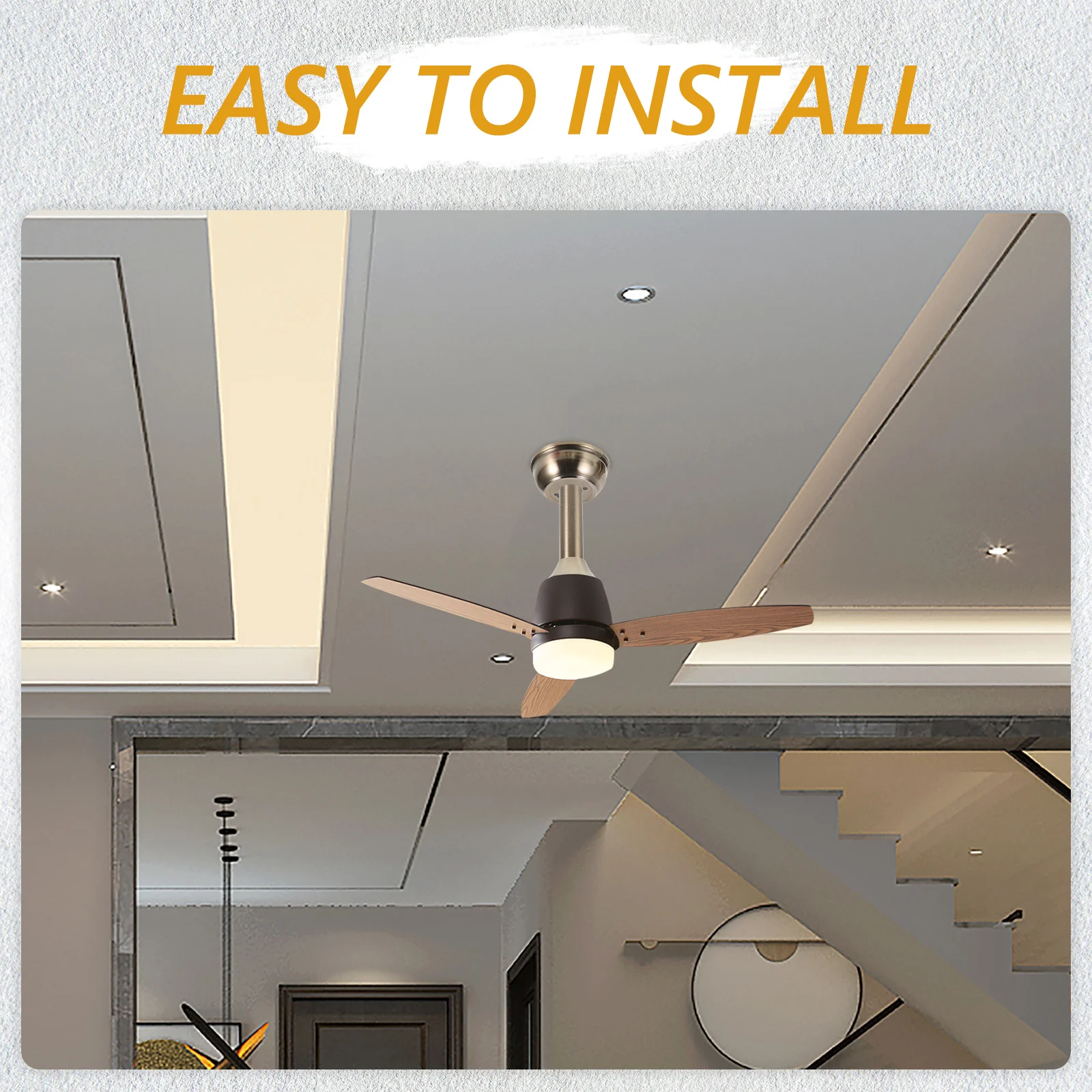 

1Set Ceiling Fan Mounting Bracket Kit Stable Secure Adapter for Living Room Bedroom Dining Area Use Fan Mounting Bracket