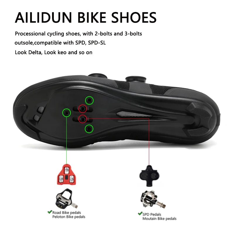 Speed Cycling Sneakers Road Bike Shoes Men Women Sports Route Cycling Shoes Self-locking Racing Bicycle Cleats Shoes for Shimano view 2