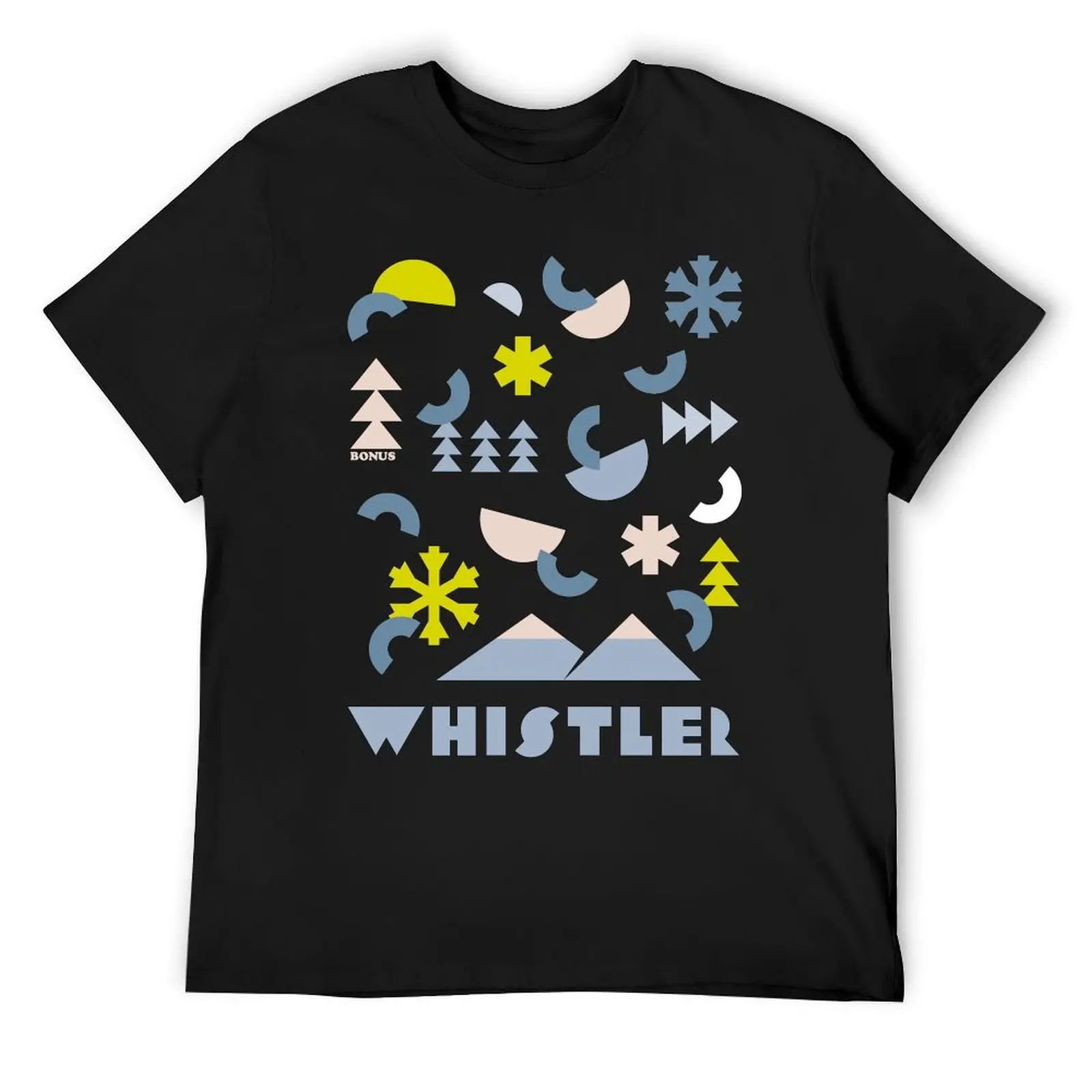 Футболка Whistler Disco Party-ретро 80-х горы и снежинки, футбольная футболка, одежда на день Святого Валентина, мужская футболка 100 ℅   хлопок