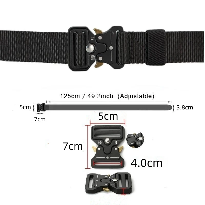 Men's Belt Outdoor Multi Function Belt High Quality Canvas For Nylon Male Luxury Belts Women's Sports Jeans Belt Neutral Belts