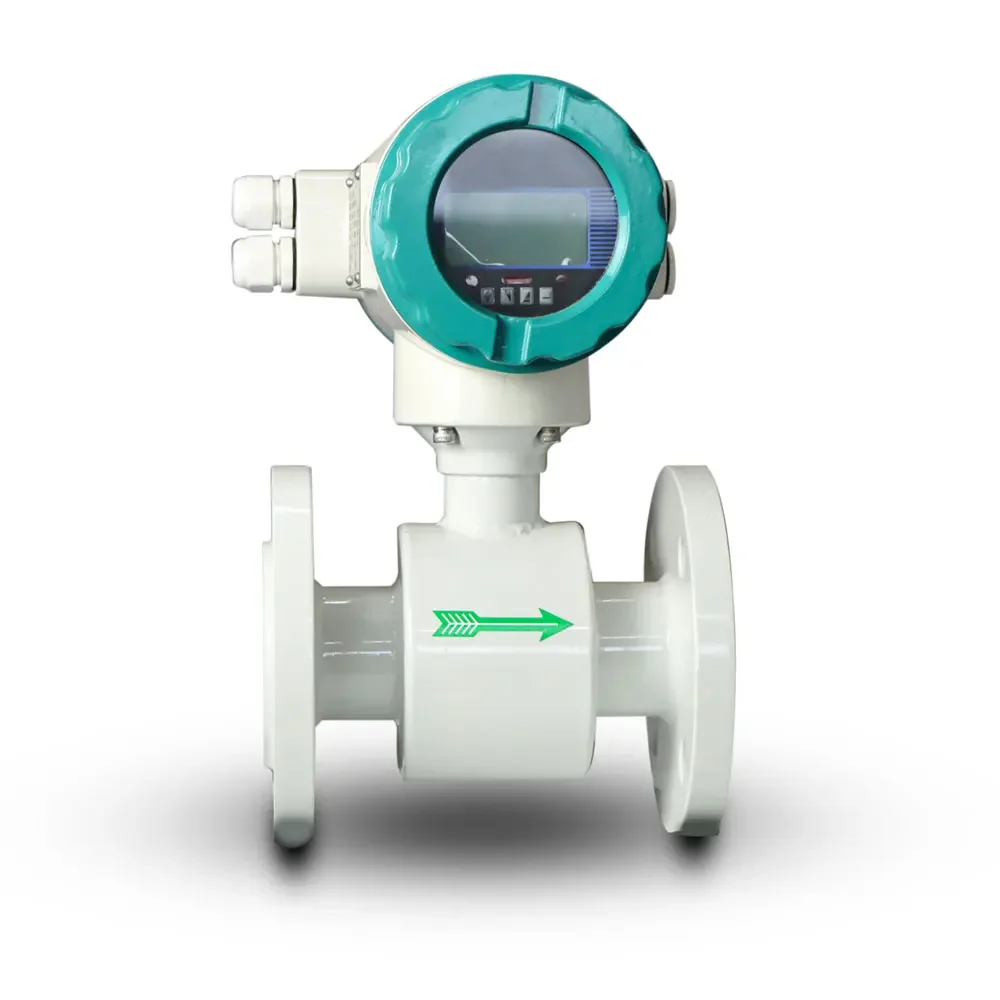 DN200 Pulse Wastewater Flow Meter 4G Module View Data Electromagnetic Flow Meter