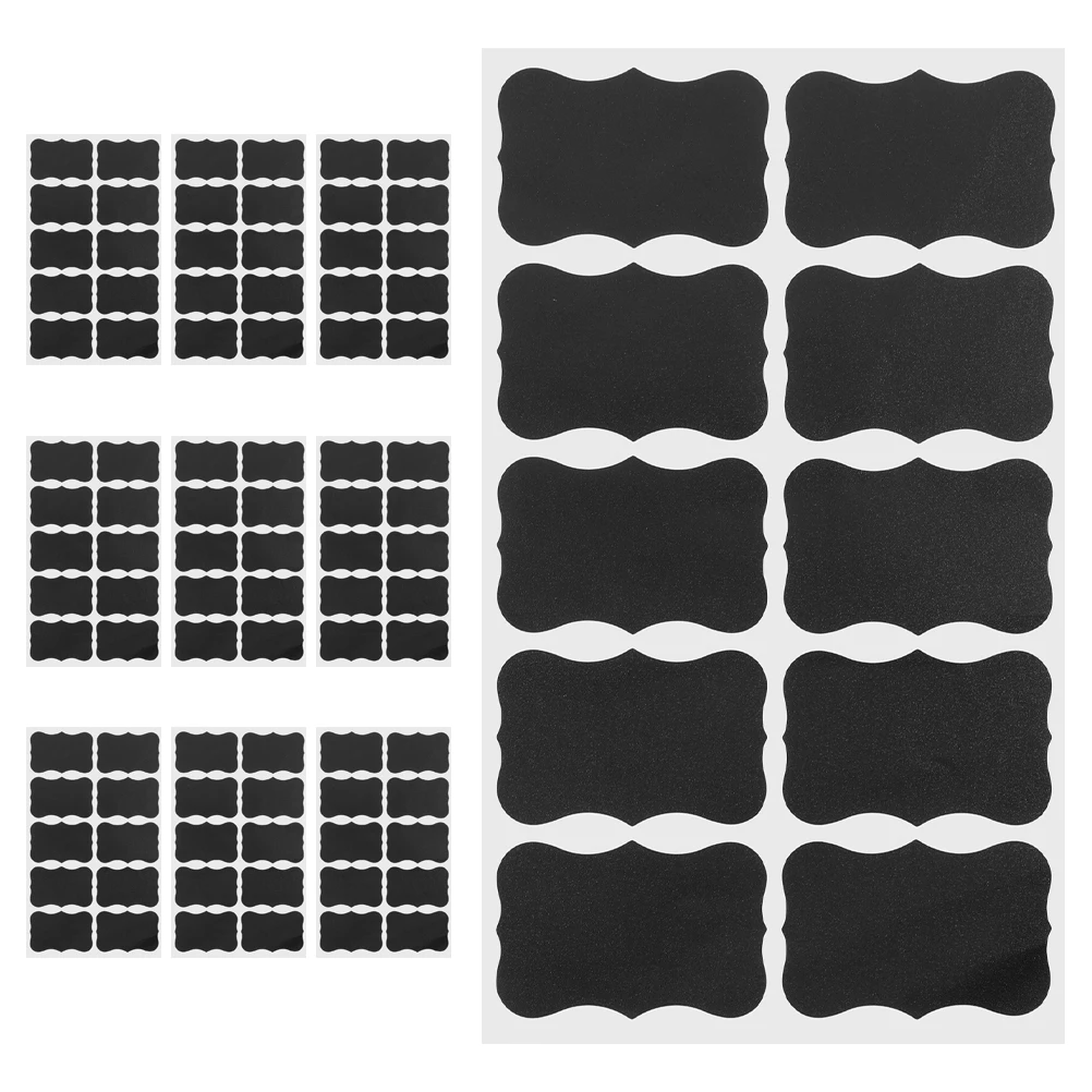 

200 Pcs Blackboard Stickers PVC Chalk Labels for Containers Jars Bottles Kitchen Signs Reusable Writable Erasable