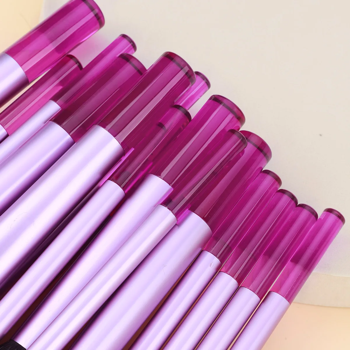 16 個プロメイクブラシダブルエンドファンデーションコンシーラーブラッシュアイシャドウブラシ液体クリームパウダーブレンド用