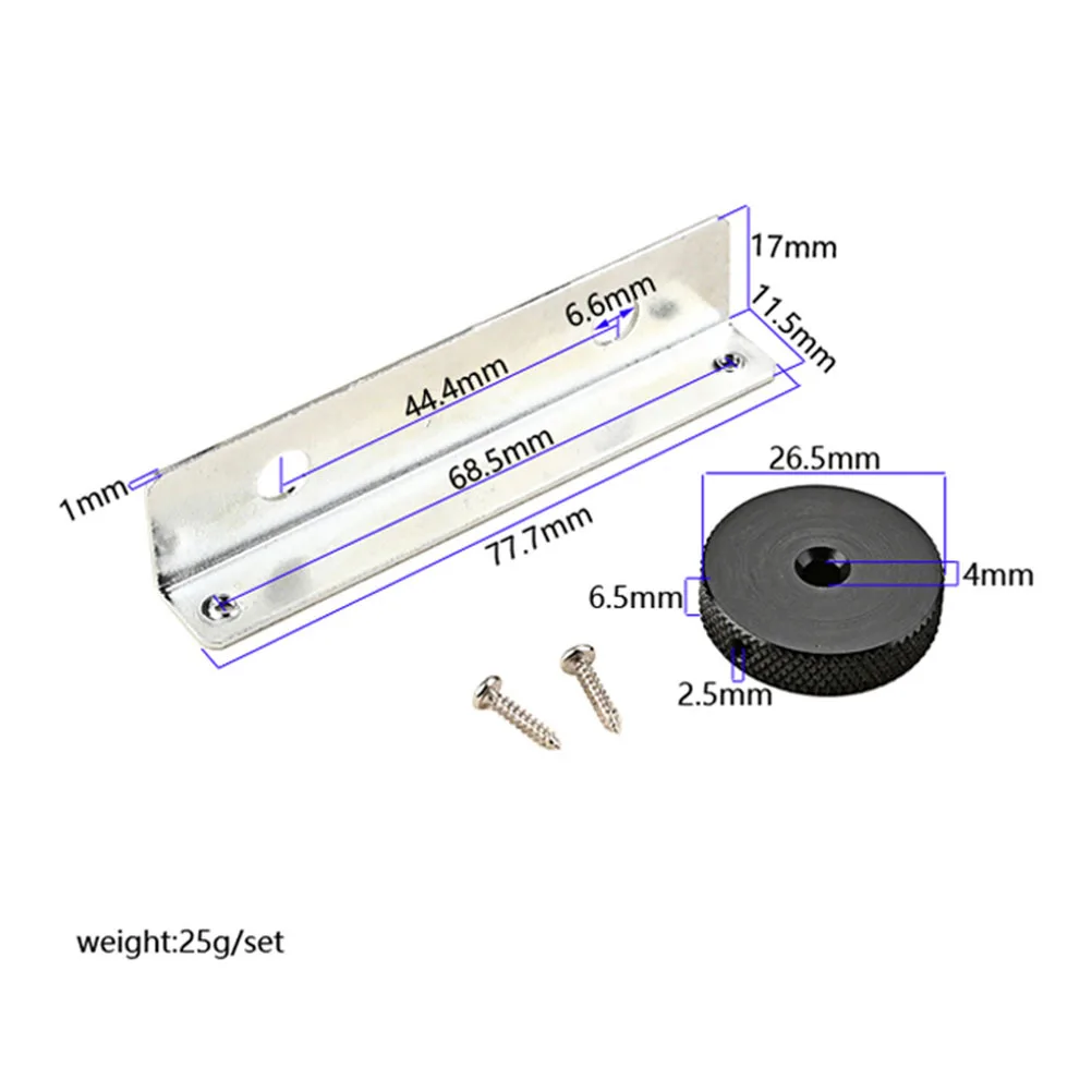 

1 set Metal Control Plate Replacement Small Size Durable Iron Material Easy Install For Beginners Electric Guitar Parts Jazz