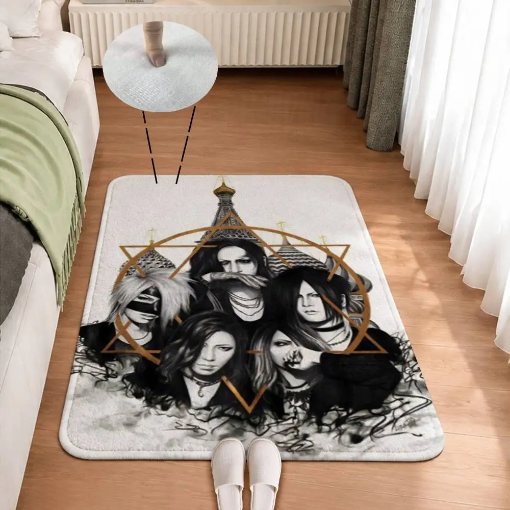 R-Ruki Visual Kei Rock the G-GazettE Home Decor Short Plush Floor Mat, Non-Slip & Easy to Clean for Multi Doorways