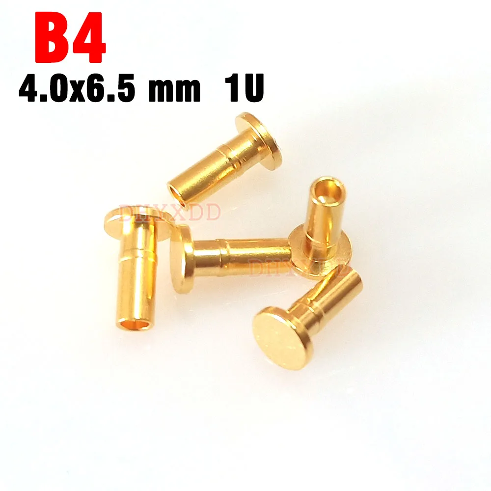 5 SZTUK 2.0 3.0 4.0 6.0 MM Złącza Pogo Pin Wysokoprądowe miedziane słupki Części tokarskie Sonda przewodząca Pin testowy Bez sprężyn Żeńska — zdjęcie 5