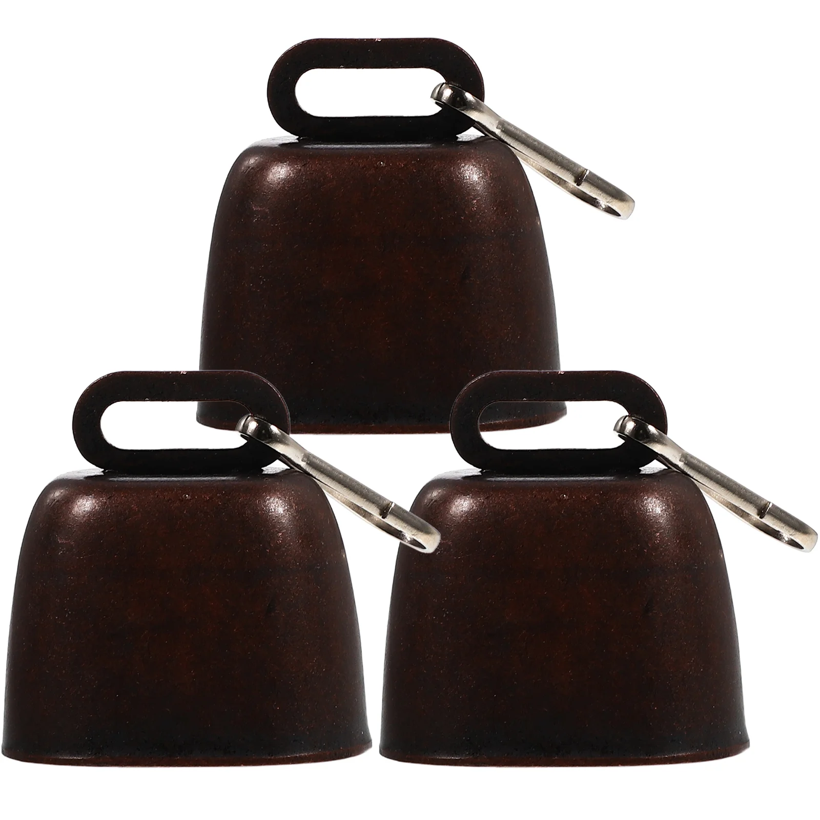 3 Sets The Bell Pets Animal Anti-lost Supplies Ring Cow Bells for Cattle Copper Warning Camping Supply Travel Collars