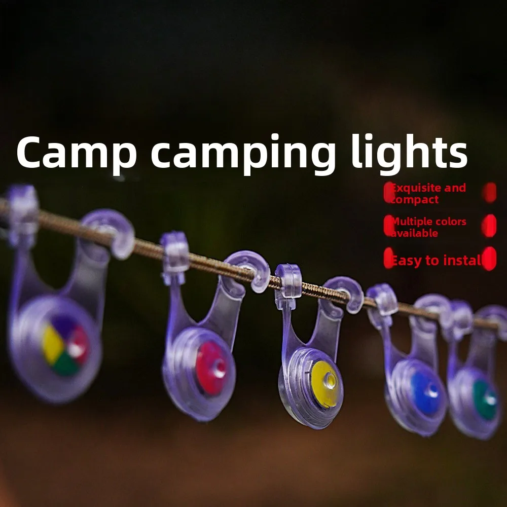 LED tienda cadena cuerda guardia luz colgante Mini linterna impermeable al aire libre Camping pesca advertencia lámpara de seguridad