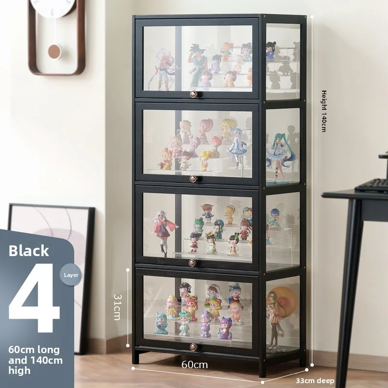 Figure display cabinet Lego building block transparent storage box household imitation acrylic toy dust model display shelf - view 6