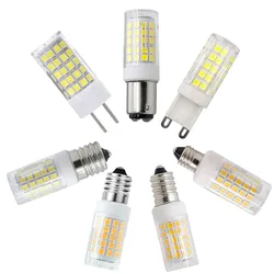 Dimmable Ceramic LED Corn Bulb 110V/220V 7W G9 E11 E12 E14 E17 BA15D G4 GY6.35 G8 LED Lamp Cool Warm White Light for Home Decor