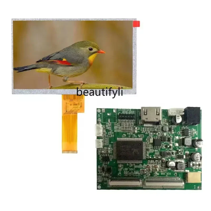 Asmt42 LCDワンラインディスプレイドライバーボードは静電容量式タッチとオーディオインターフェースをサポートしています。