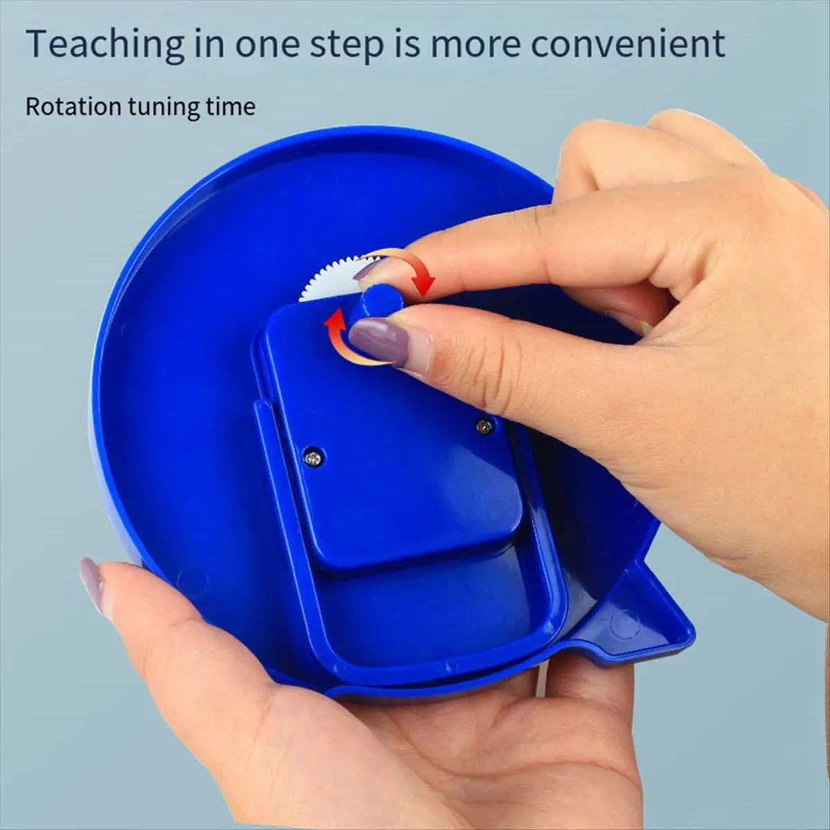 A32I 4 Inch Student Learning Clock Time Model, Teacher Gear Clock 24 Hour School Learning Tools