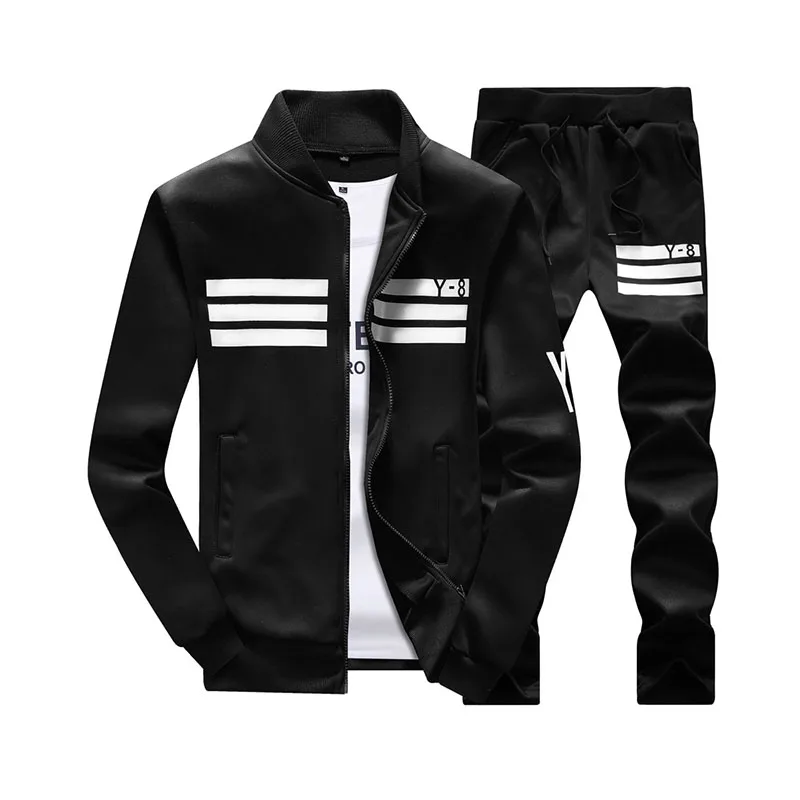 Plus Size Men\'s Trucksuits 9XL Oversized Gym Suit Set high quality Baseball Sweat Suit Men Clothing Jogging Suit A2FTZ02