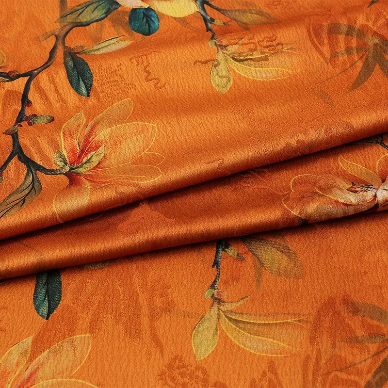Tela jacquard de montaña pesada, abrigo de vestir de otoño e invierno, acolchado de algodón, estilo antiguo, geométrico grueso