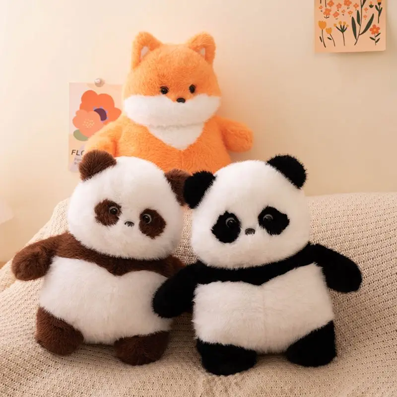 

Cute And Lifelike Small Fox And Panda Plush Toys Perfect As Holiday Gifts Or Couple s Dolls