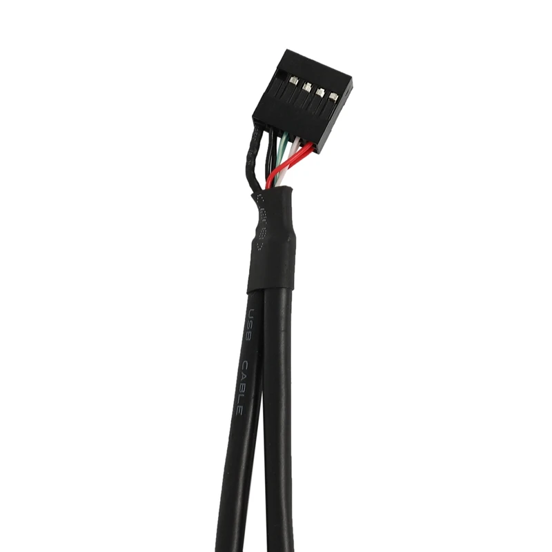 듀얼 USB 2.0 수 어댑터, 30cm 10 핀 마더보드 암 헤더, 2 포트, 듀폰 Y 스플리터 케이블, 10 핀/2AM, 신제품