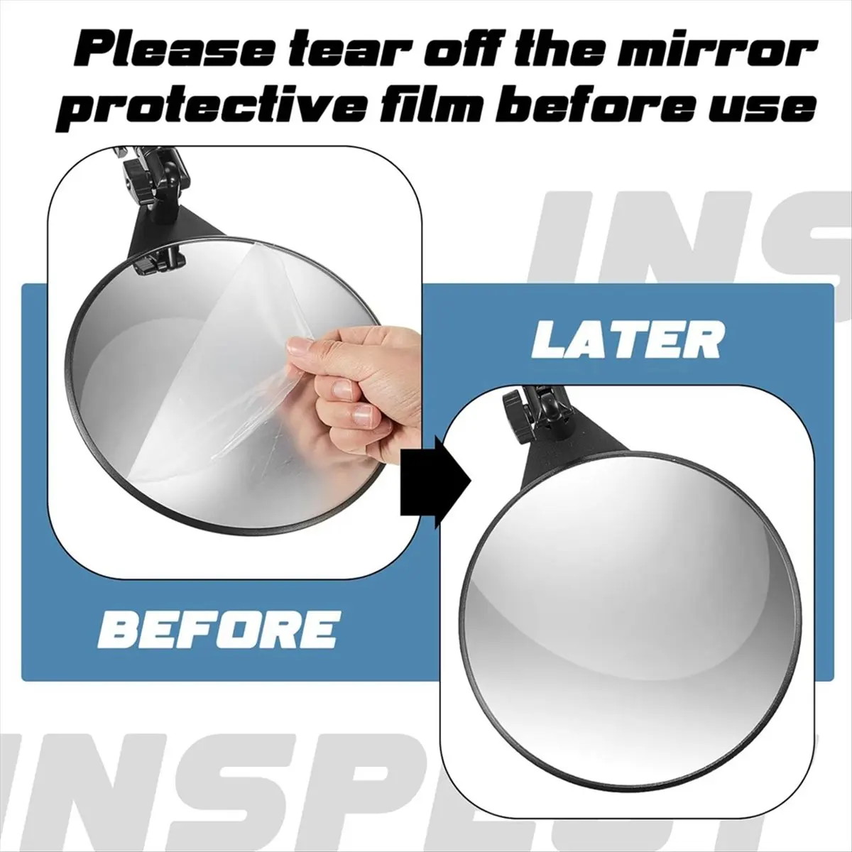 

Зеркало для осмотра автомобиля с подсветкой и телескопической ручкой Ручное инспекционное зеркало для грузовика-A63M