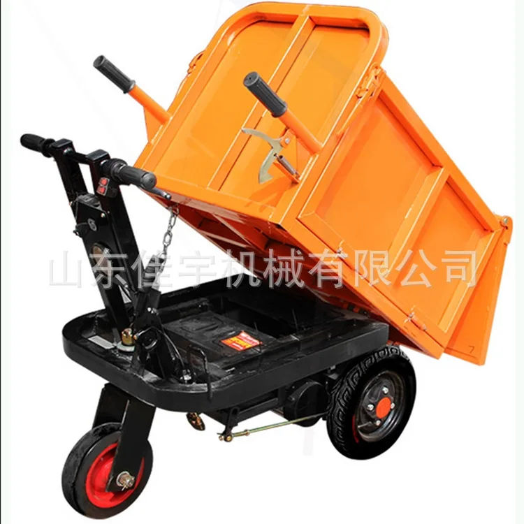 

Concrete electric transport vehicle Indoor manual ash hopper truck Agricultural handling trolley