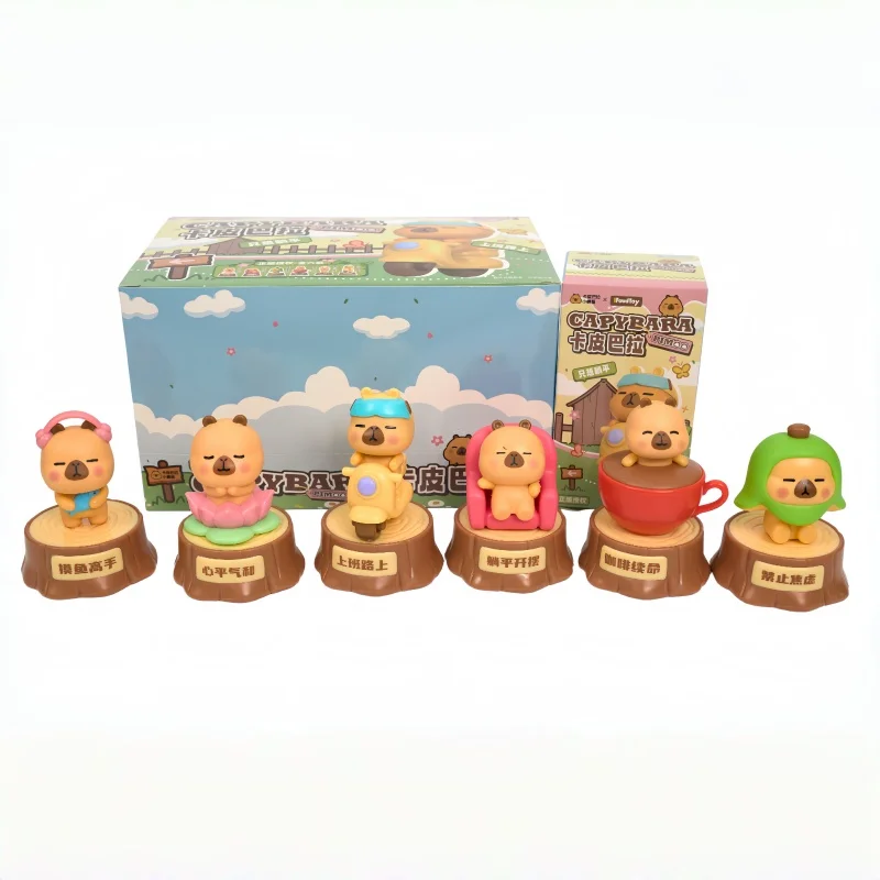 

Capybara Blind Box PIMMO Surprise Series Capibara Action Figures Doll Office Desktop Ornament Collection Figurine