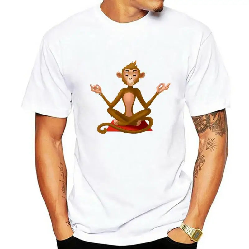 Men t-shirt Meditating Monkey by taya_art tshirt Women t shirt