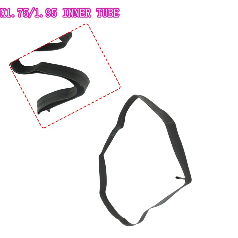 Universal 20X1.75/1.95 Straight Valve Bicycle Inner Tube for Mountain Bike and Electric Bike Tires