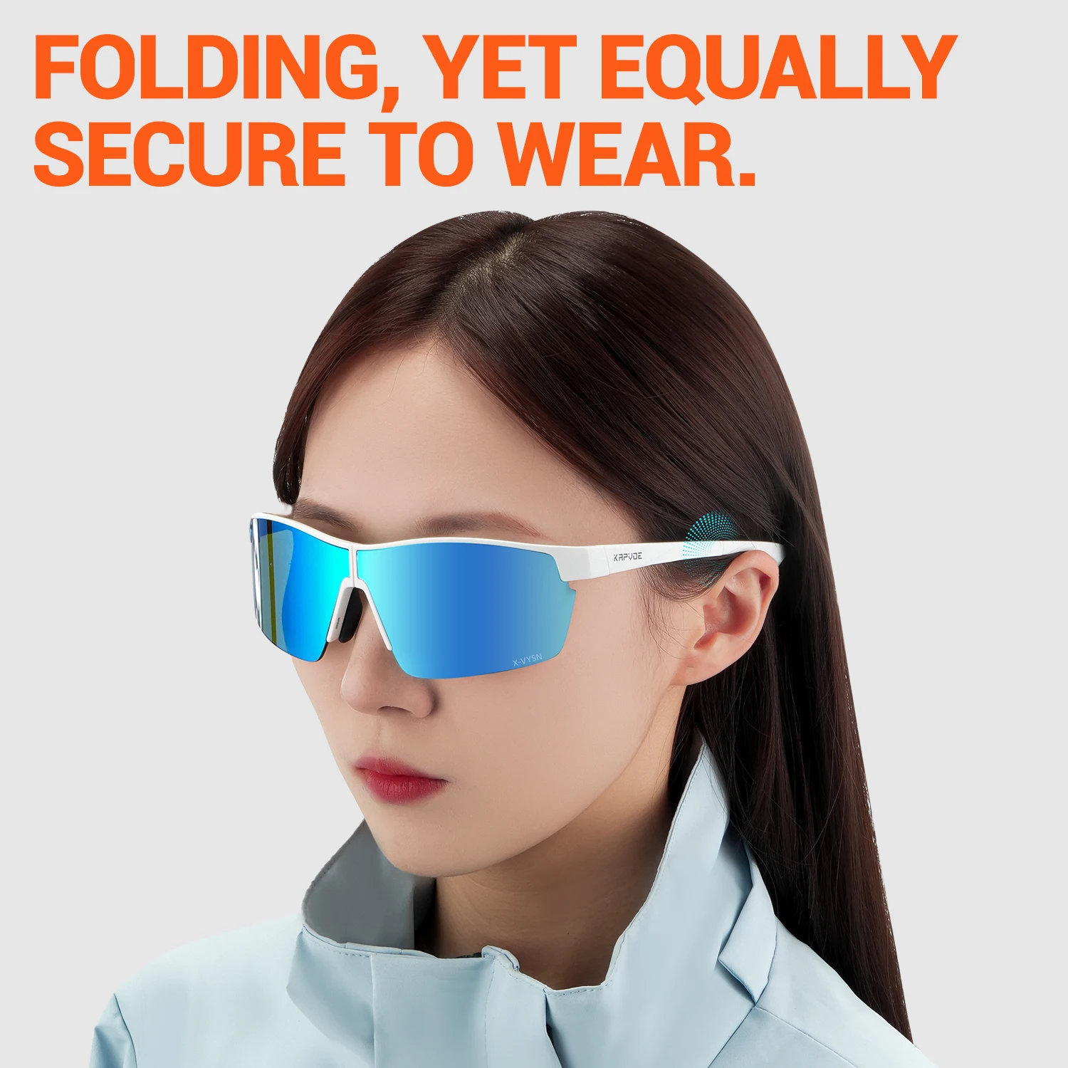 KAPVOE بيع اللونية في الهواء الطلق الطريق دراجة الدراجات نظارات التخييم التنزه النظارات الشمسية الرجال النساء UV400 دراجة هوائية رياضية نظارات