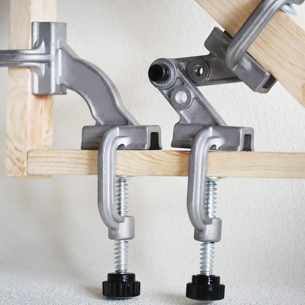 Soporte de abrazadera de ángulo de 90 grados, abrazadera para carpintería, soldadura en ángulo, tubo cuadrado de acero inoxidable, herramienta de artefacto multiángulo