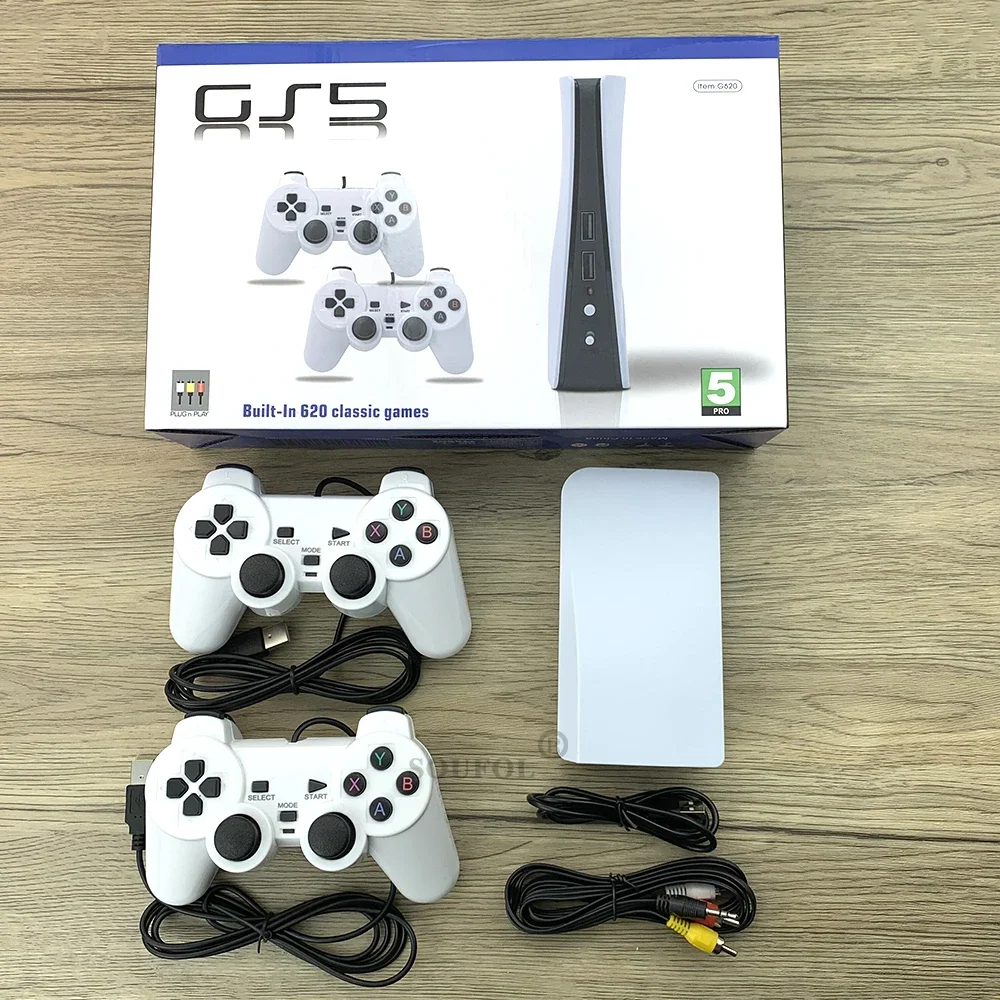 وحدة تحكم ألعاب فيديو محمولة للأطفال ، مشغل ألعاب قديم ، USB ، سلكان ، تلفزيون كلاسيكي ، GS5 Pro ، G620 ، 7.5 ، 8 بت