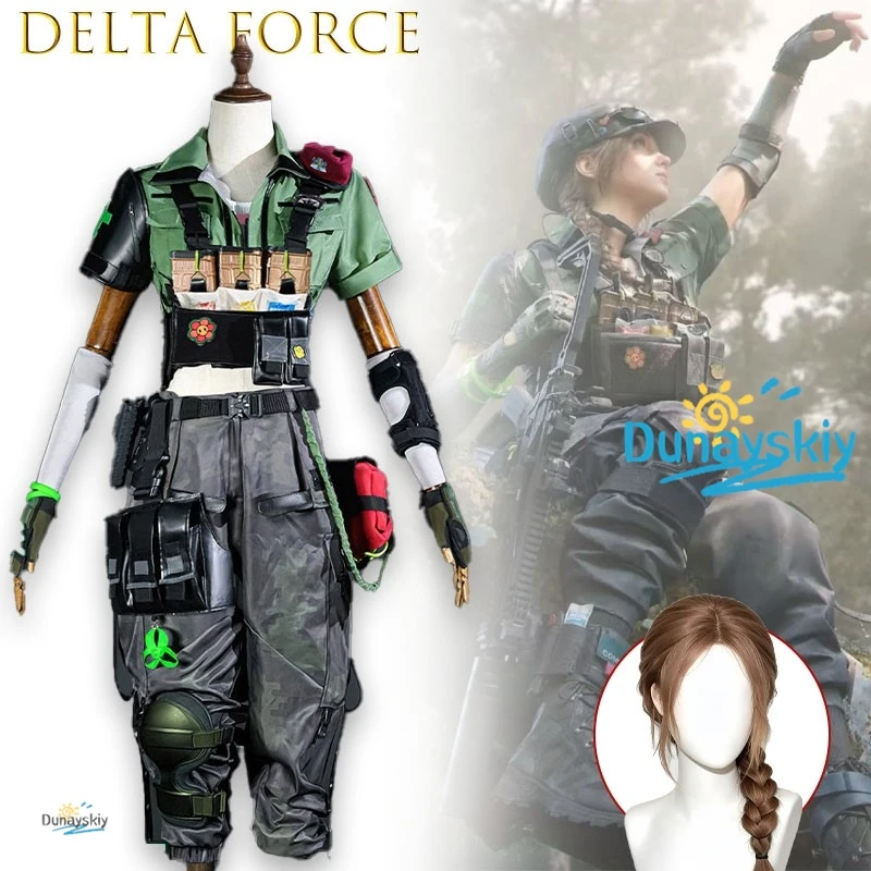 

Delta Force Operators Butterfly Lena Vander Meer Mechanical Drone Healer Cosplay Costume Full Set Anime Game Character Roleplay‌