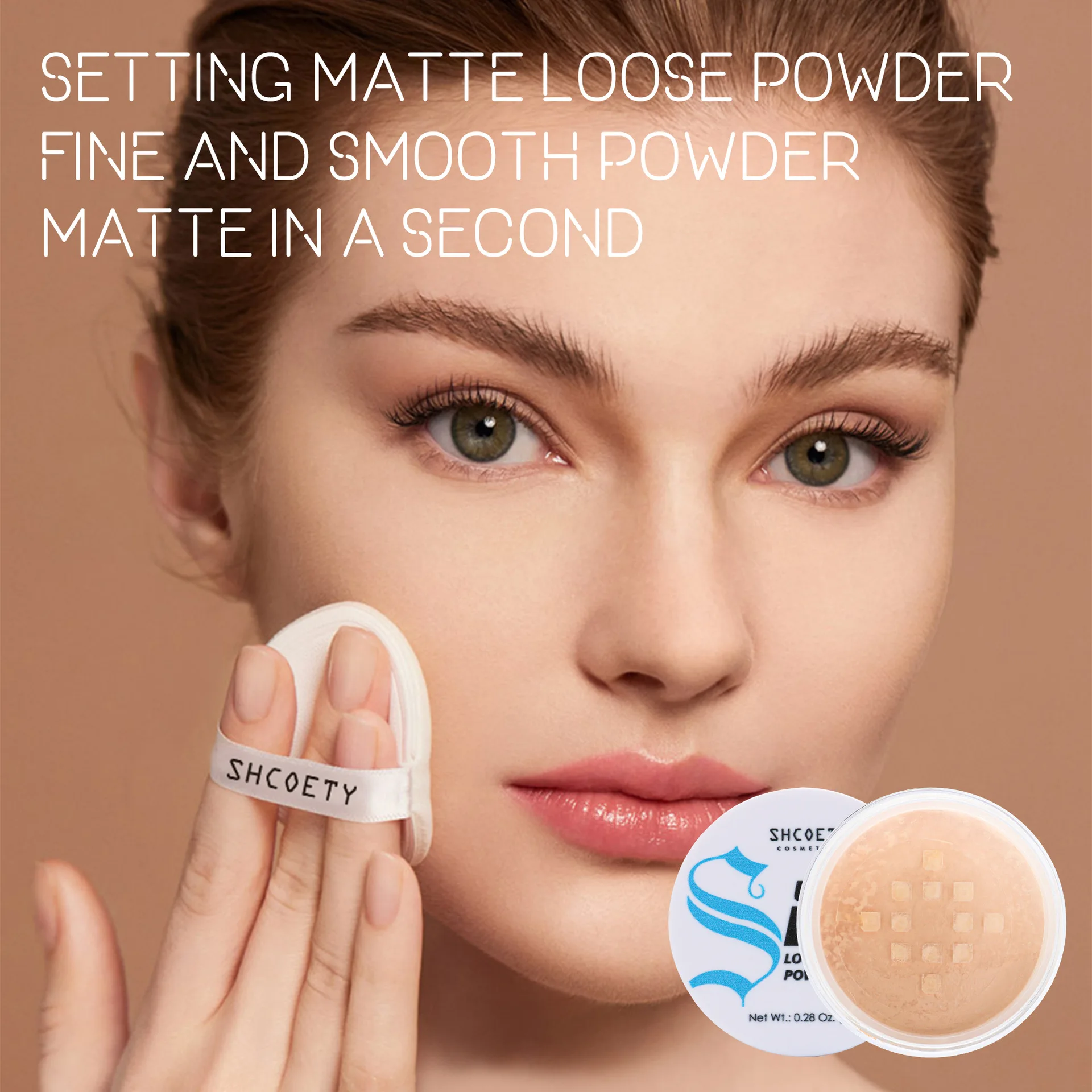 Matujący puder sypki w proszku bananowy wodoodporny odporny na pot puder korekcyjny naturalny przezroczysty puder do konturowania puder utrwalający makijaż twarzy