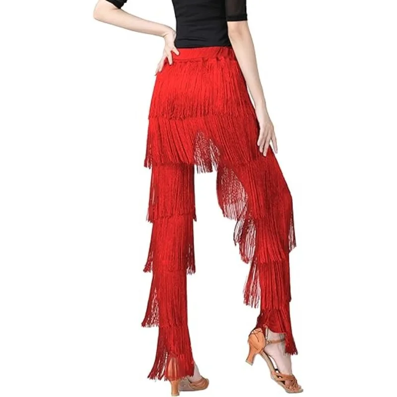 Latin Dance Pants Fringed Dance Pants Bull Dance Pants Dance Pants Latin Dance Ballroom Dance Fringed Dance Pants Practice Pants