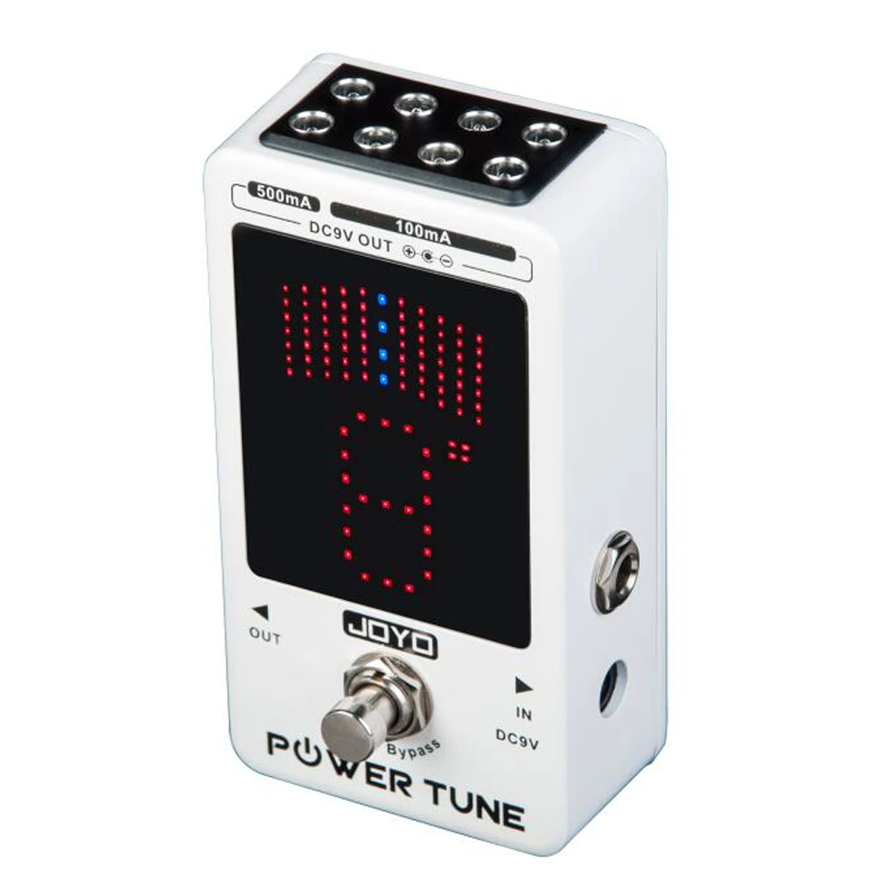 Guitar Tuner Pedal  2 in 1 Acoustic Electric Guitar Bass Tuning Pedals True Bypass with LED Display