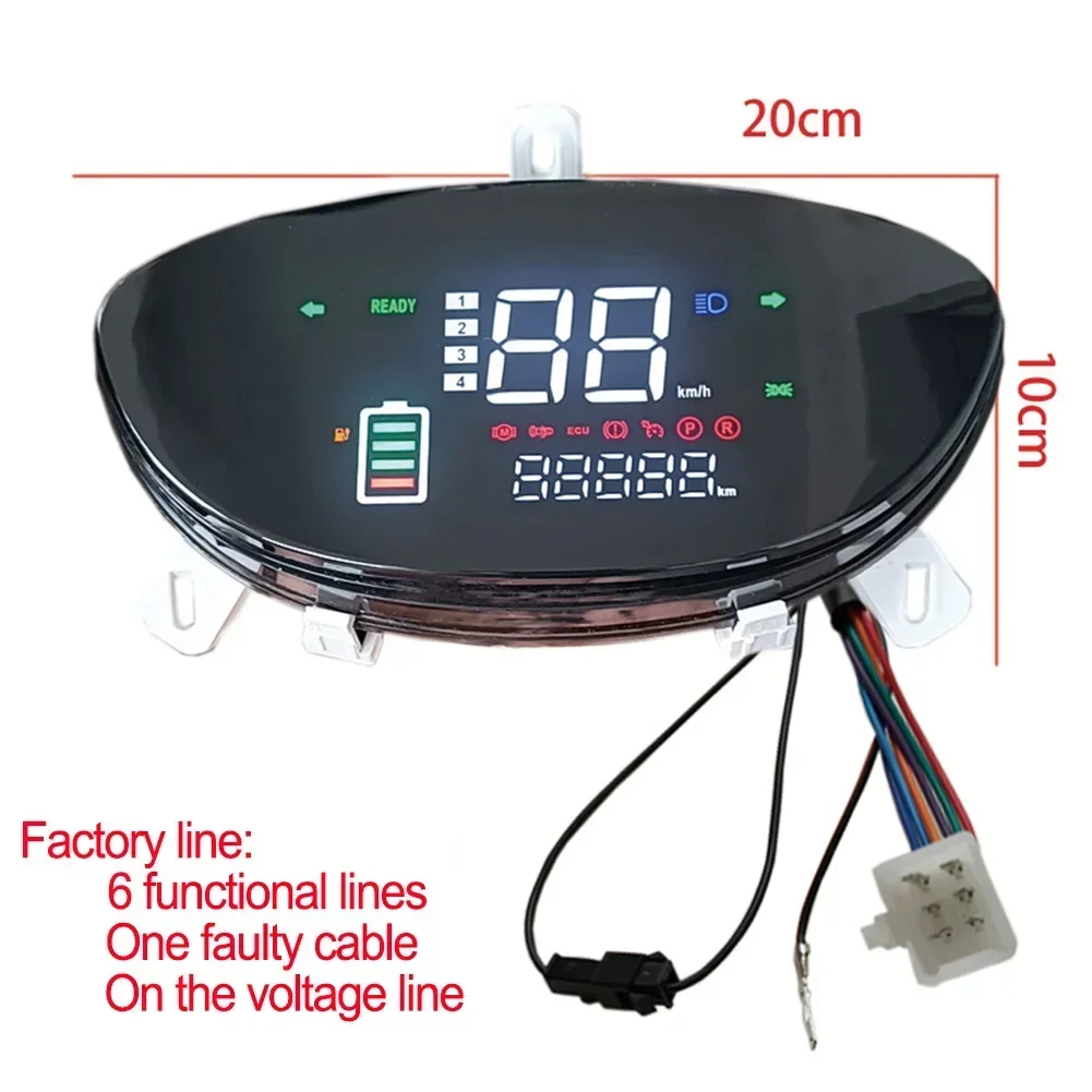 Ebike LCD Display Motor Speedmeter Screen 48-72V E-Bike Control Panel Electric Bike Scooter Accessories Parts