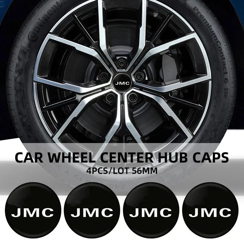 Calcomanía central para rueda de coche, pegatina para cubo, estilo 56mm, 60mm, 65mm para JMC BOARDING VIgus 5 Vigus 3, accesorios para coche territorio de recogida
