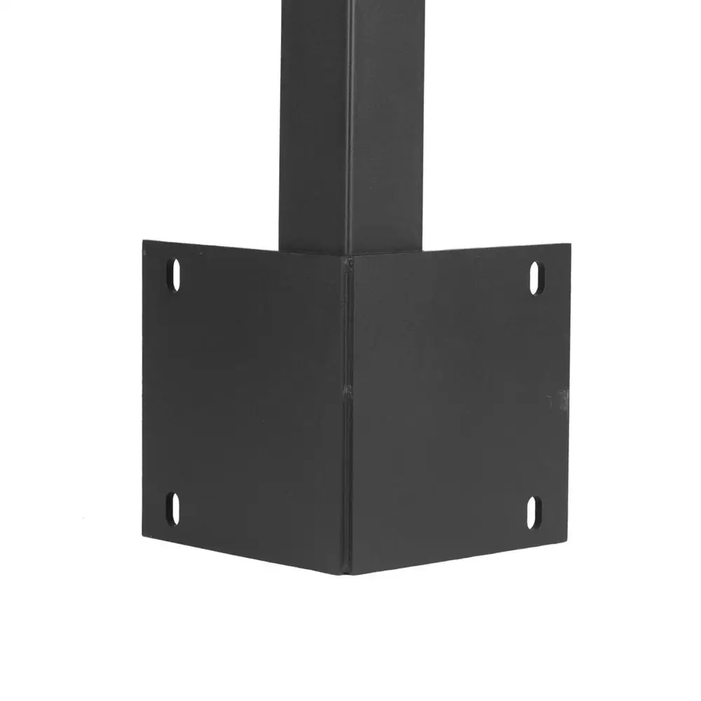 Stainless Steel Square Cable Railing Post 36"x2"x2" Fascia Mount Weldless Weather-Resistant Pre-Drilled Indoor/Outdoor Safety