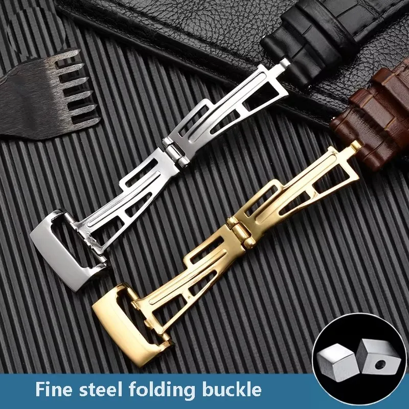 Górna warstwa paska z prawdziwej skóry do zegarka AP Audemars 15400 15703 Royal Oak Offshore Series męski 26 mm czarno-brązowy pasek do zegarka