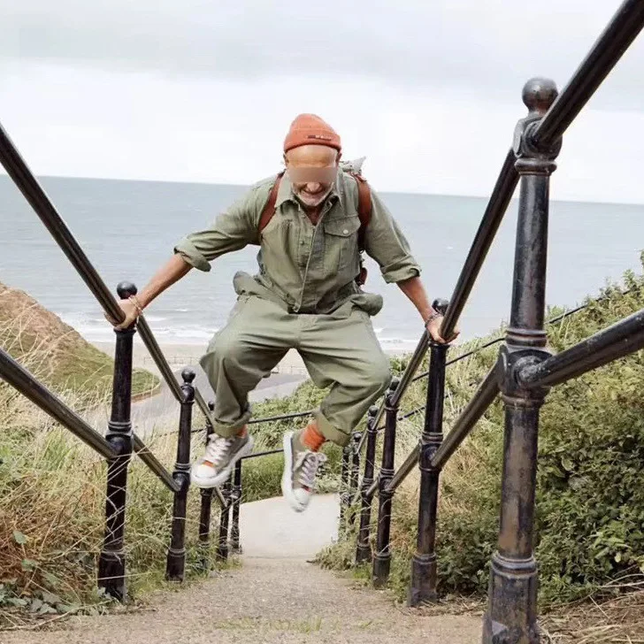 

Faionable Women's Casual Waist-Cinched Workwear Jumpsuit Long Sve Cotton Blend Fabric Autumn Long Pants Comfortable Suit