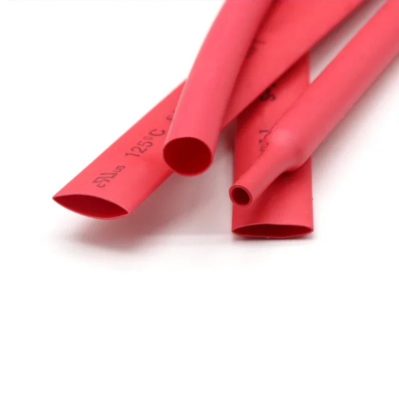 1 Meter Red Dia 1 2 3 4 5 6 7 8 9 10 12 14 16 20 25 30 40 50 mm Heat Shrink Tube 2:1 Polyolefin Thermal Cable Sleeve Insulated