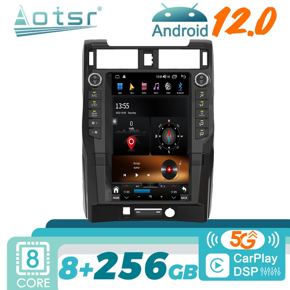 

For Toyota 4Runner 2010 - 2022 Android Car Radio 2Din Autoradio Stereo Multimedia Video Player GPS Navigation Head Unit Screen