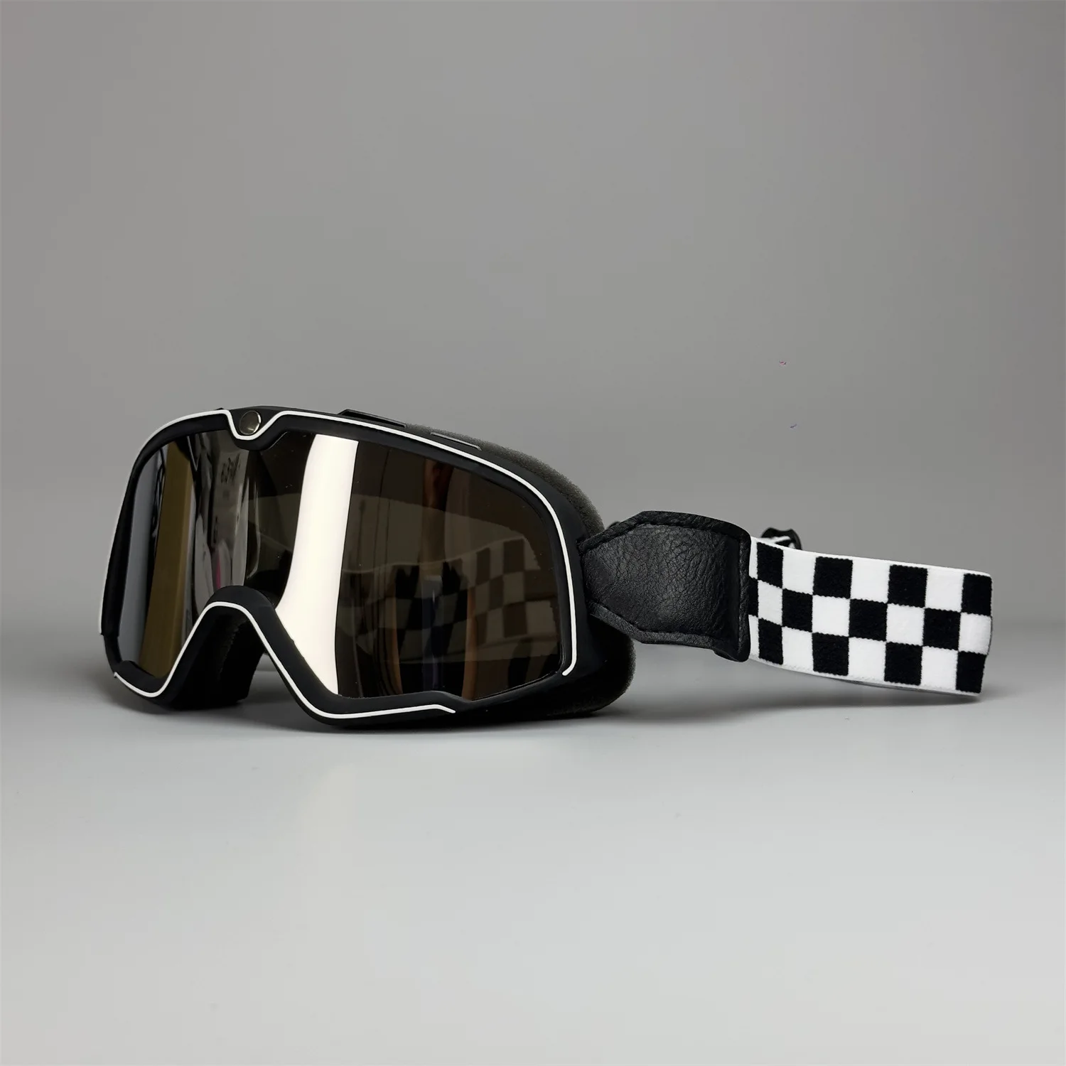 

​Retro Motorcycle Goggles for 3/4 Helmet, Anti Fog Windproof Dustproof UV400 Protection, Vintage Riding Glasses​