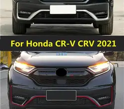 Front Bumper Lip Molding Cover Moulding For Honda CR-V CRV 2021 2022 Car Style Trim Strip Frame Protector Decoration Accessories