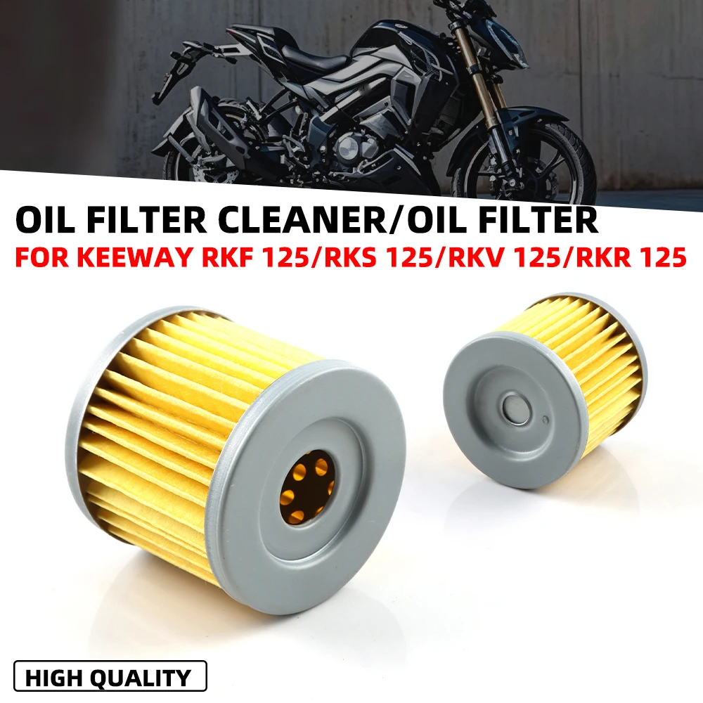 For KEEWAY RKF 125 Oil Filter KRF125 Keeway RKR 125 RKR125 RKV 125 RVK 200 RKS 125 Parts Motorcycle Oil Filter Cleaner