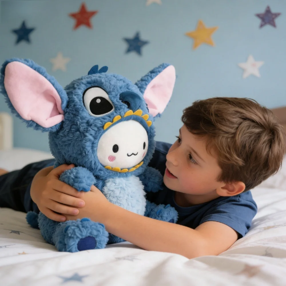 

In Stock 20cm Cinnamoroll Stitch Plush Toys Hot Peripheral Home Decor Birthday Gift For Kid Fans