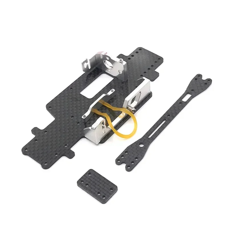 WLtoys 1/28 284131 K969 K979 K989 K999 P929 P939 RC Car Parts Metal Upgrade Modification Motor Mount Carbon Fiber Floor