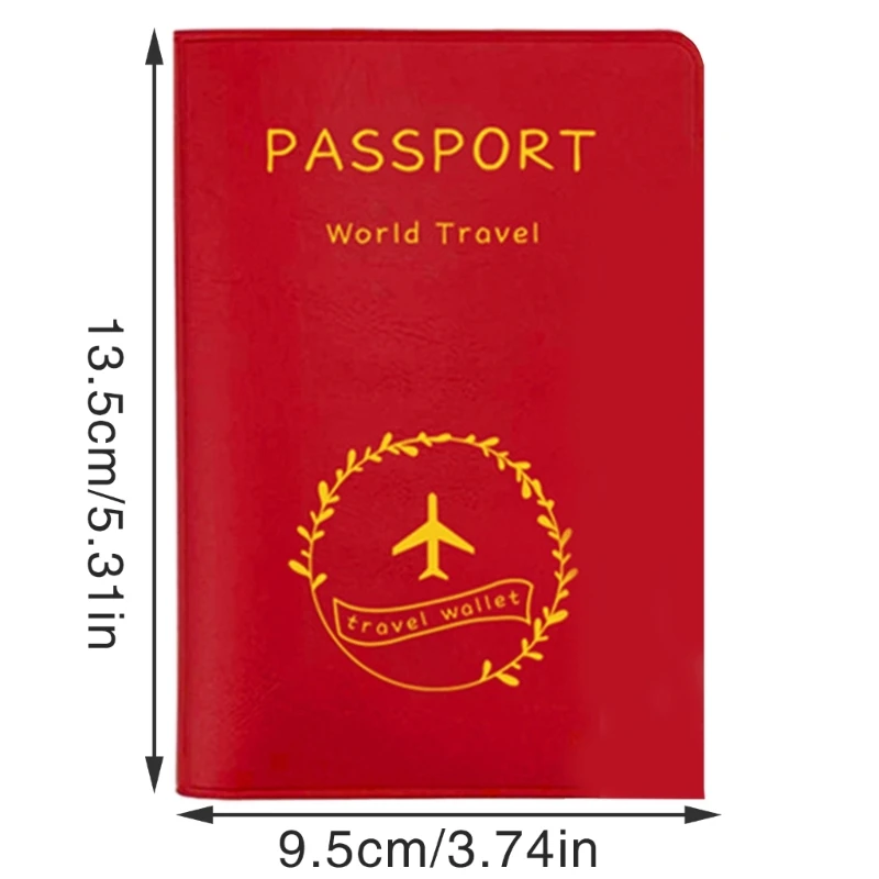 กระเป๋าใส่บัตรเครดิต PU Passport Wallet อันทันสมัยพกพาสะดวกสำหรับการเดินทางบ่อยครั้ง