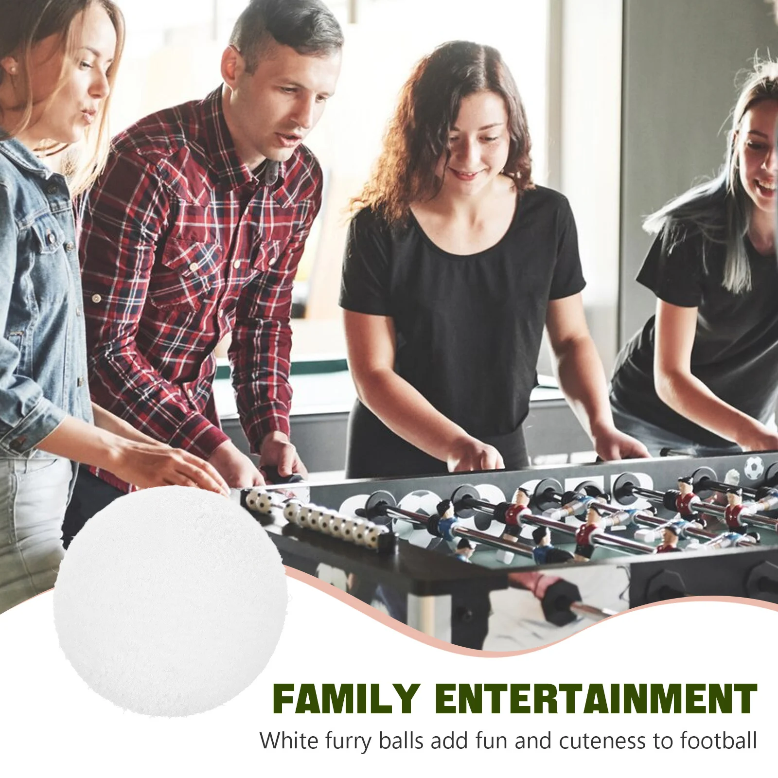 Mini pelota de futbolín de repuesto, juego de fútbol de mesa, fútbol pequeño portátil para niños, diversión familiar, accesorio de juego de fiesta en interiores, 1 Uds.