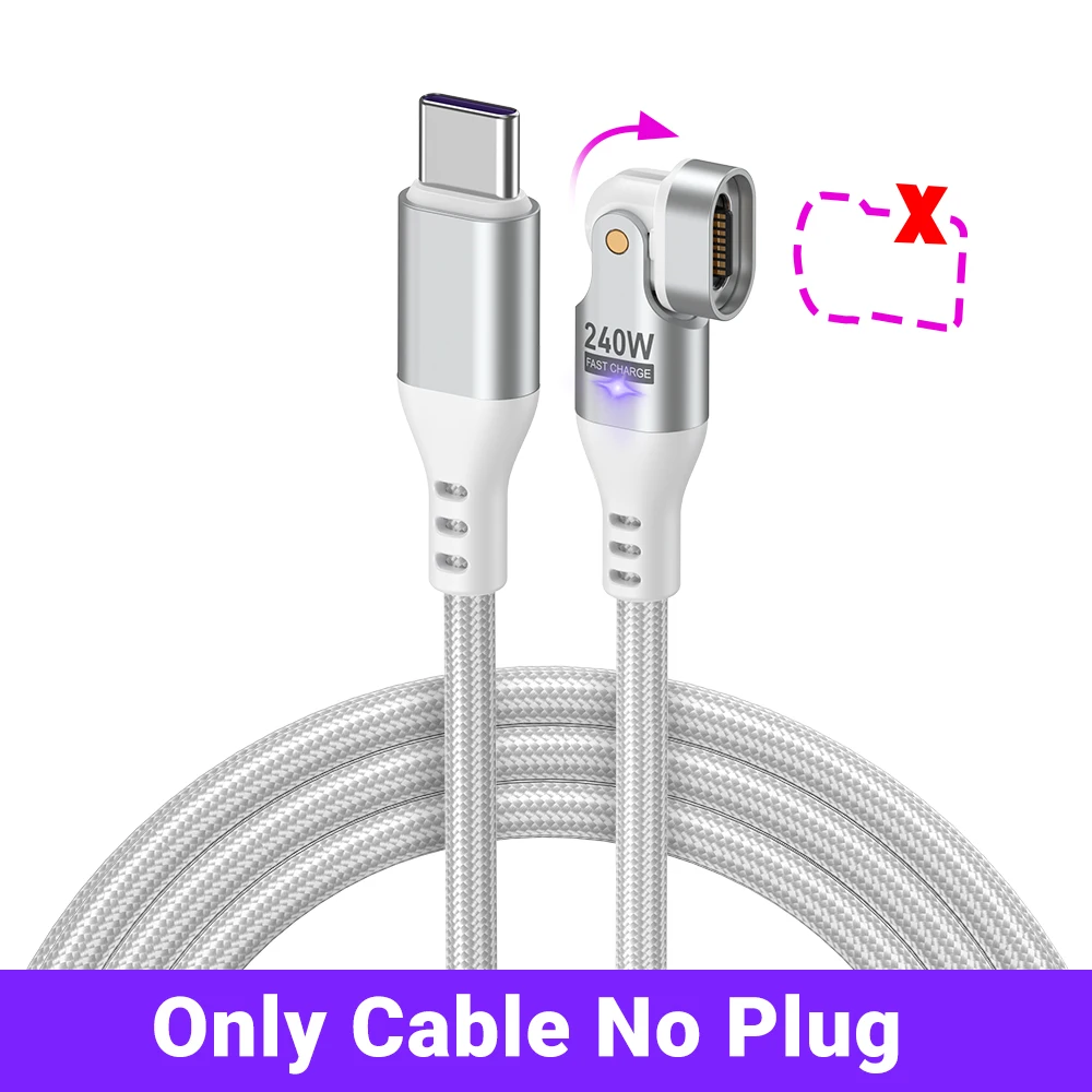 AUFU 16pin 180 Drehen Magnetische Kabel 240 W Schnelle Lade Micro USB Typ C Kabel Für iPhone Xiaomi Samsung Magnet USB Telefon Kabel