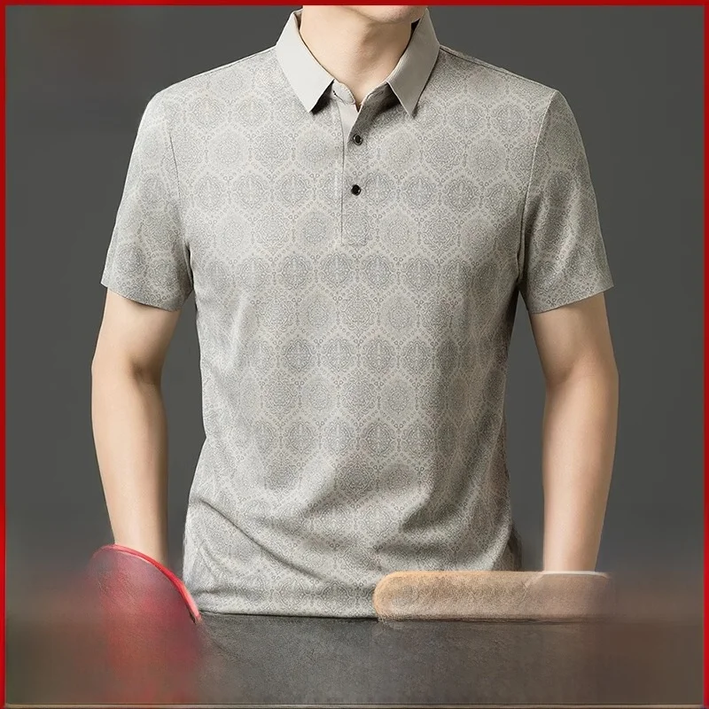 

Мужская футболка Pierre Cardin свободного кроя, летняя, тонкая, дышащая, повседневная, не требующая глажки, приталенная, в городском стиле...